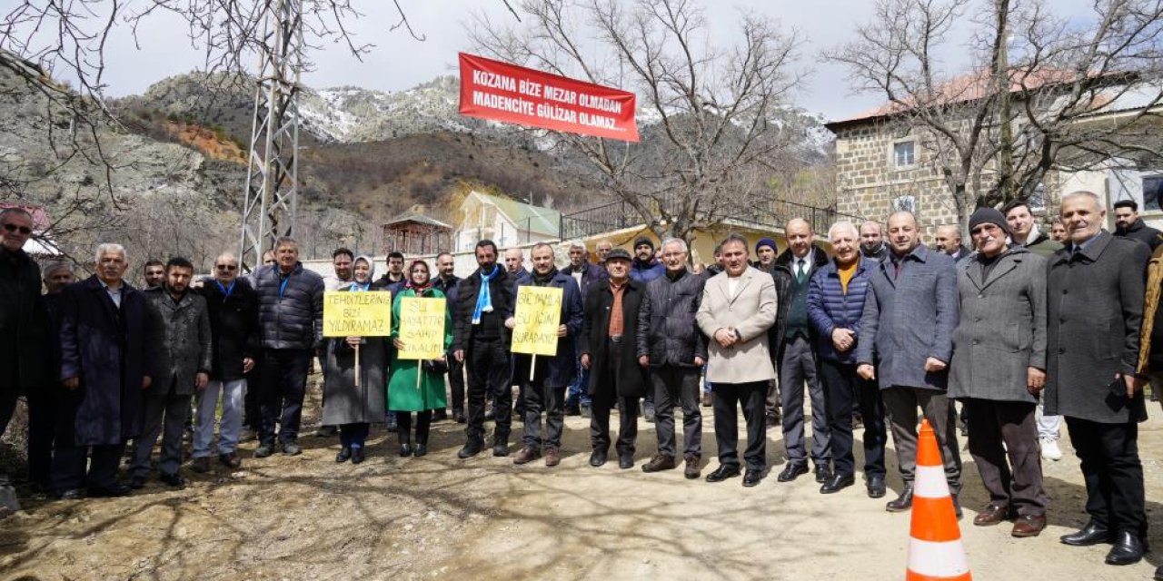 Gümüşhane’de maden mücadelesi için birleşti Yeşilyurt köyü sakinleri
