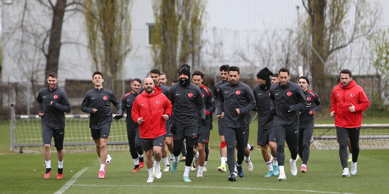 A Milli Takım Avusturya maçı hazırlıklarına devam etti