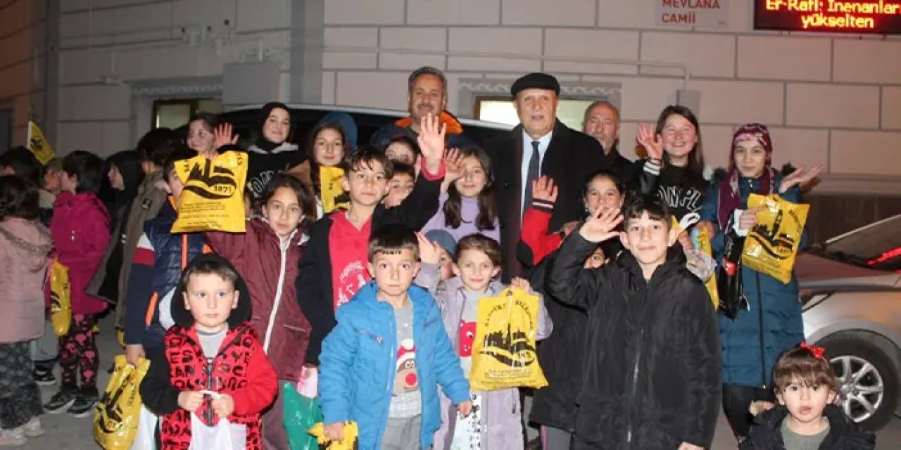 Bayburt'un asırlık geleneği 'on beşi' çocuklar tarafından yaşatılmaya devam ediyor