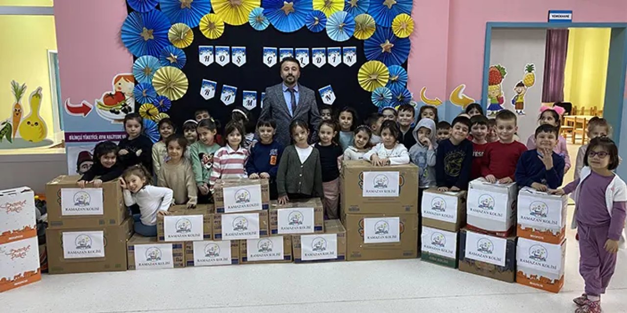 Samsun'da minikler ihtiyaç sahiplerini ramazanda sevindirdi