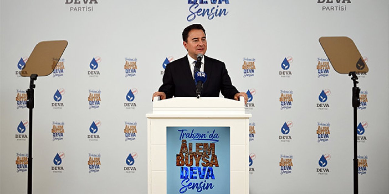 DEVA Partisi Lideri Babacan Trabzon'da konuştu "Türkiye İçin Umudu Kaybetmeyeceğiz"