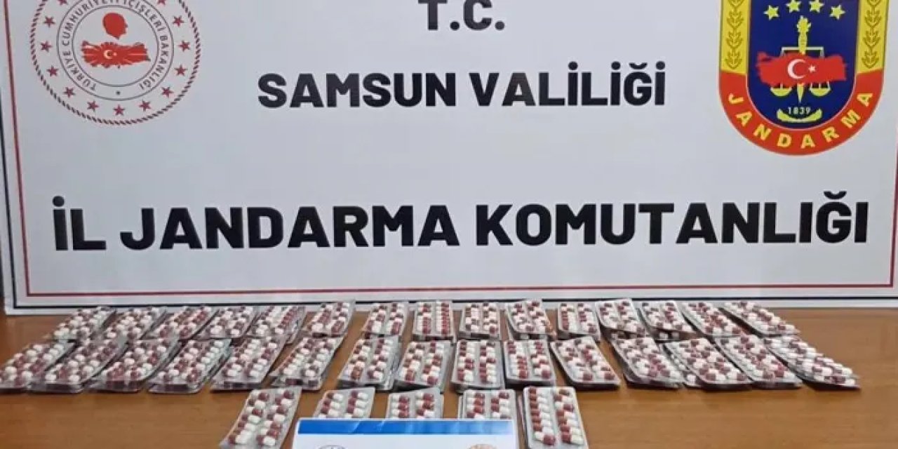 Samsun'da gözaltı! Bin 155 sentetik ecza ile yakalandı