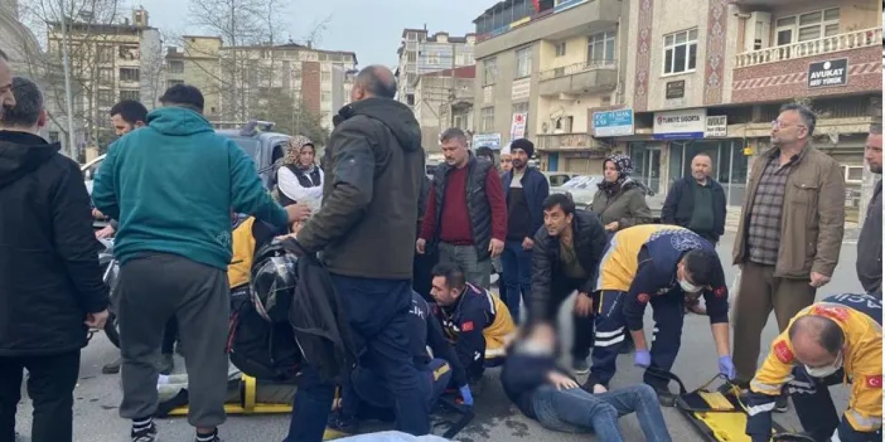 Ordu'da pikap ile motosiklet çarpıştı! 2 kişi yaralandı