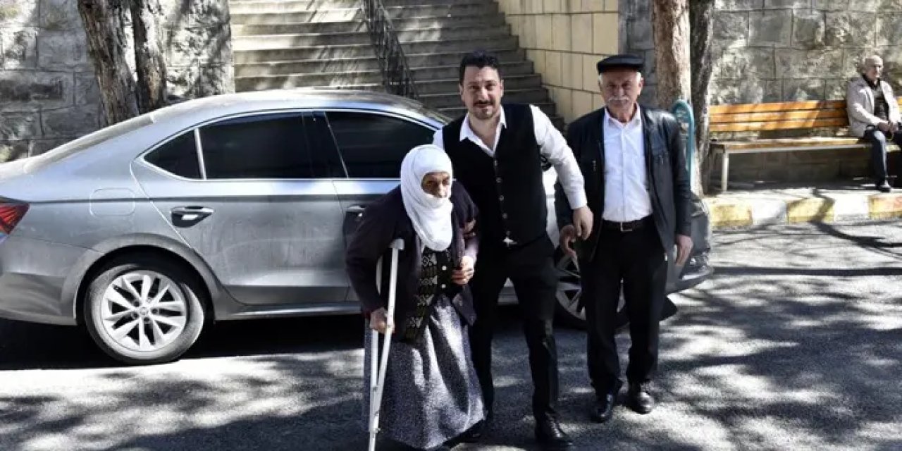 Gümüşhane'de 112 yaşındaki Güllü nine sandığa gitti