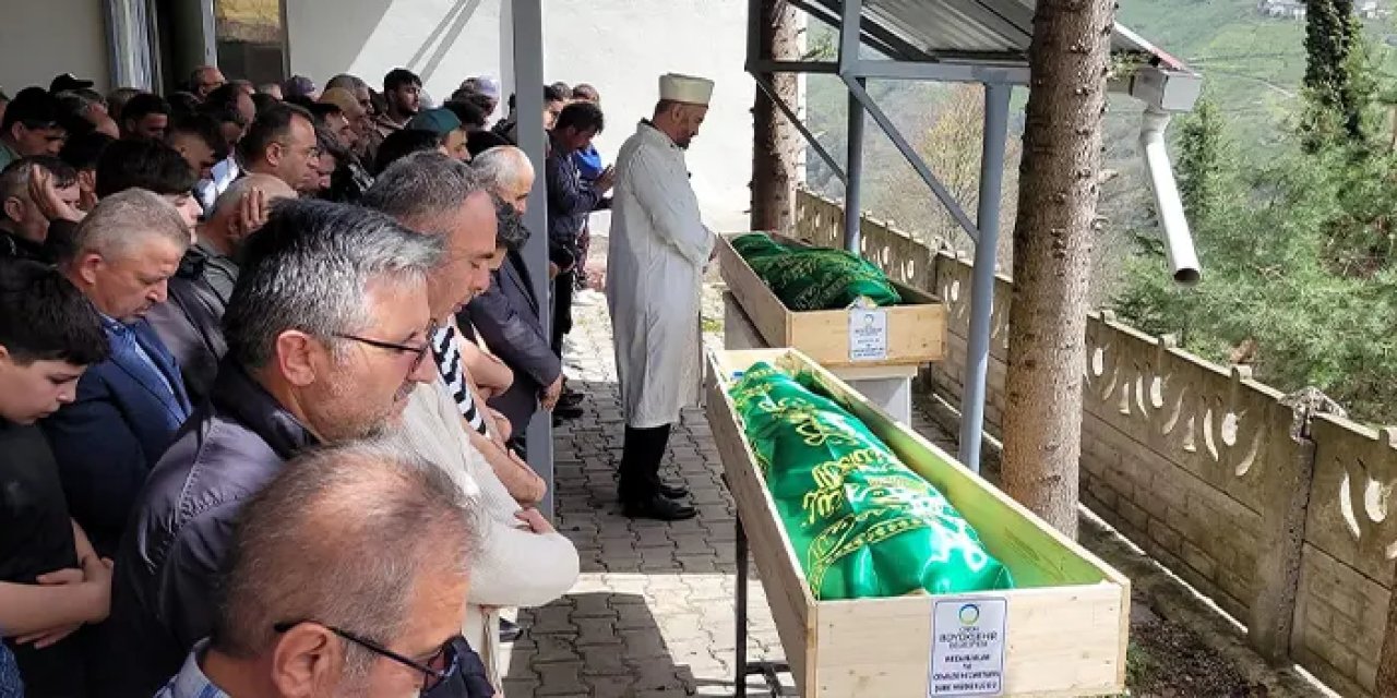 Ordu'da hayatını kaybeden baba ve oğul toprağa verildi
