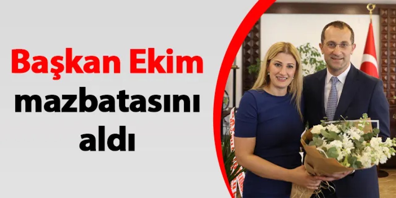Akçaabat'ta Başkan Ekim mazbatasını aldı
