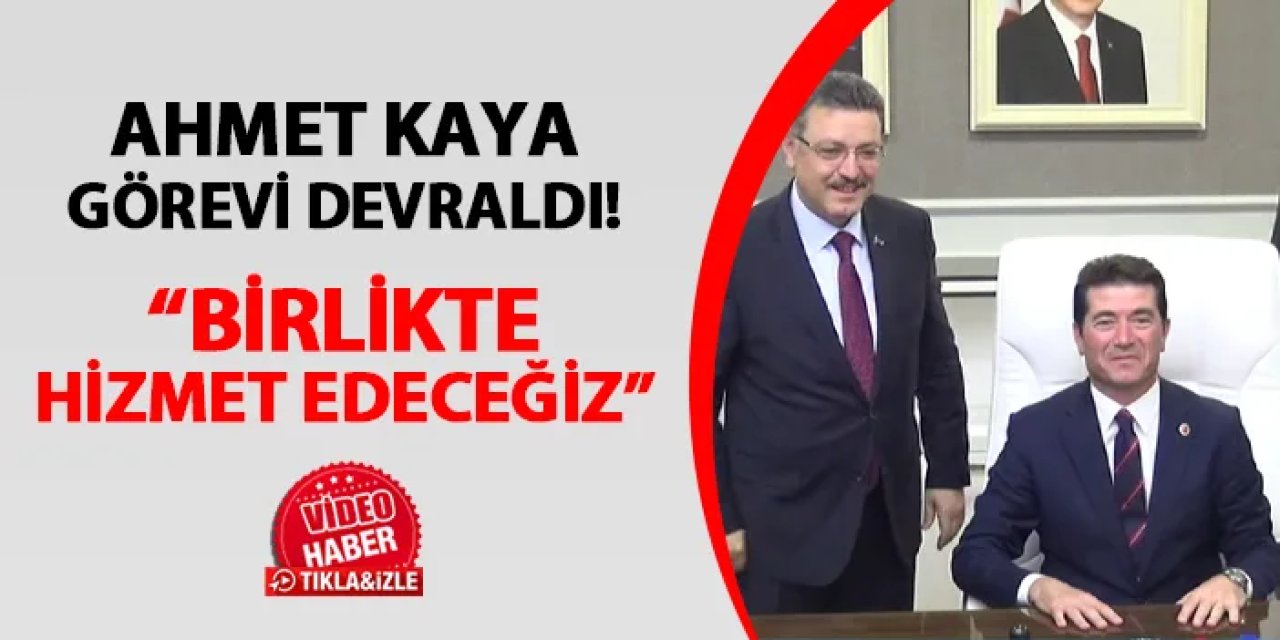 Ortahisar Belediyesi'nde devir teslim töreni! Ahmet Kaya görevi devraldı
