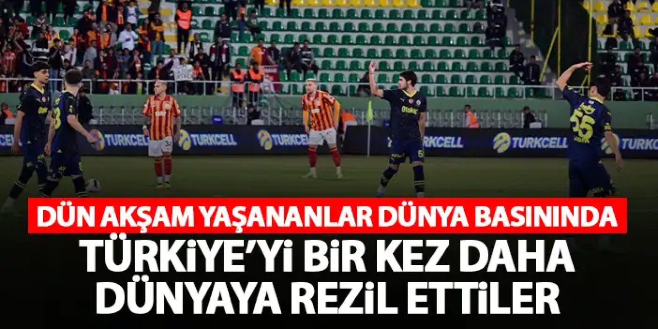 Fenerbahçe Türkiye'yi bir kez daha dünyaya rezil etti! İşte yazılıp çizilenler!