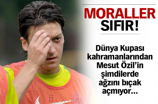 Mesut'un ağzını bıçak açmıyor