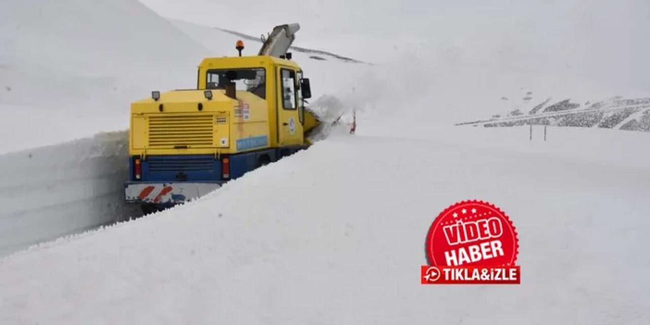 Nisan ayında 6 metrelik karla mücadele ediyorlar!
