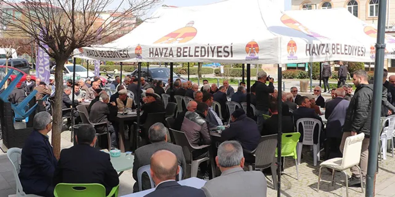 Havza Belediyesi'nde bayramlaşma yapıldı
