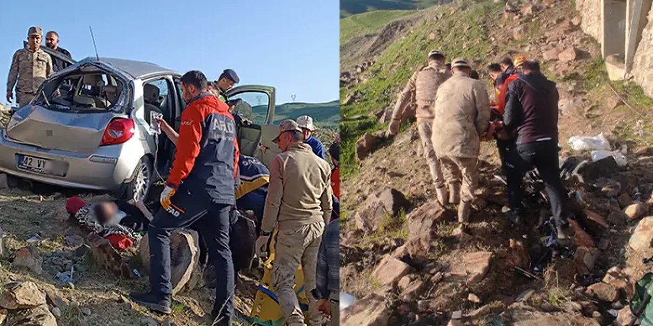 Muş'ta otomobil takla attı! 4 kişi yaralandı