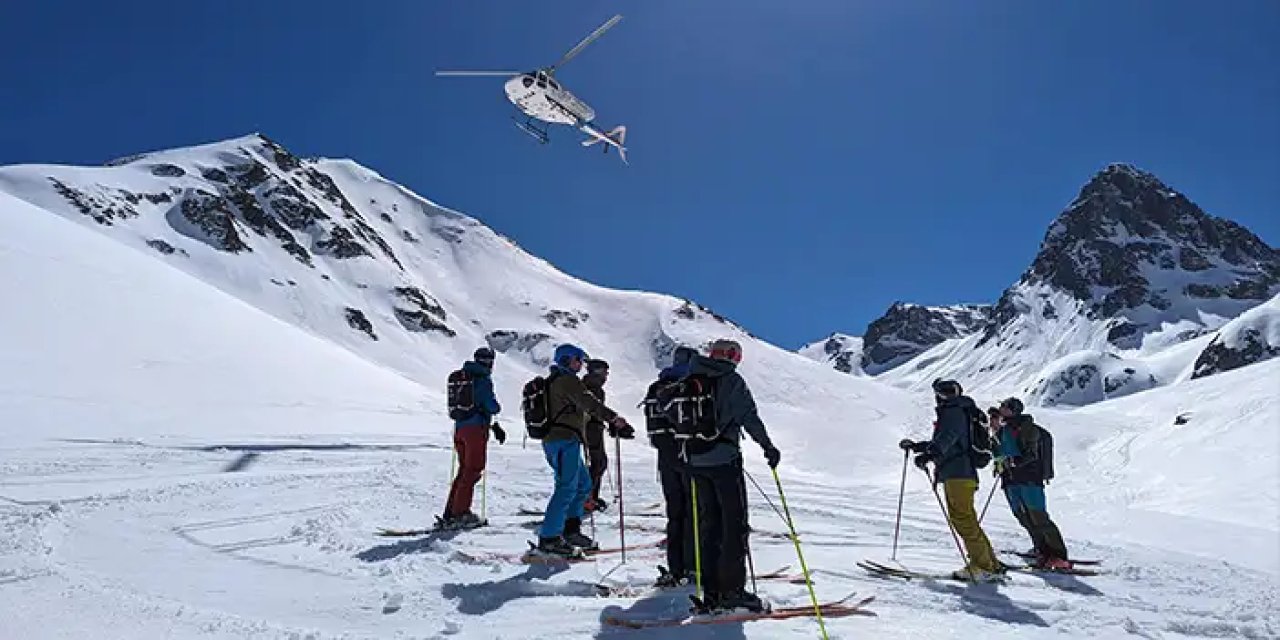 Rize'de heliski heyecanı sona erdi