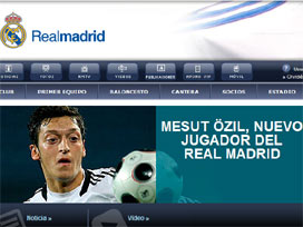 Mesut Real Madrid'in sitesinde