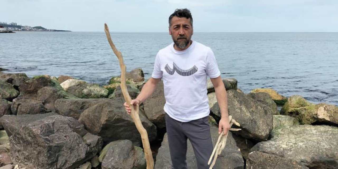Ordu'da denizden topluyor! Dekor eşyalarına dönüştürüyor