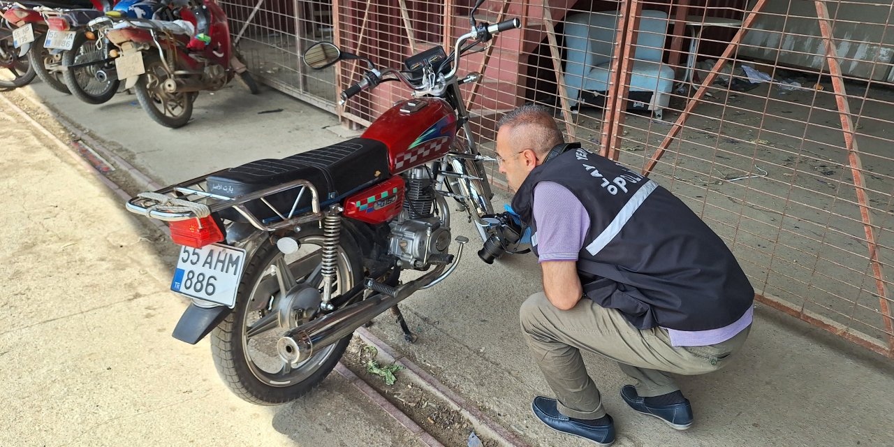 Samsun’da çalıntı motosiklet 3 gün sonra bulundu