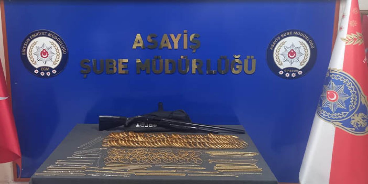 Giresun'da kuyumcu soygununda yeni gelişme! Altınlar bulundu