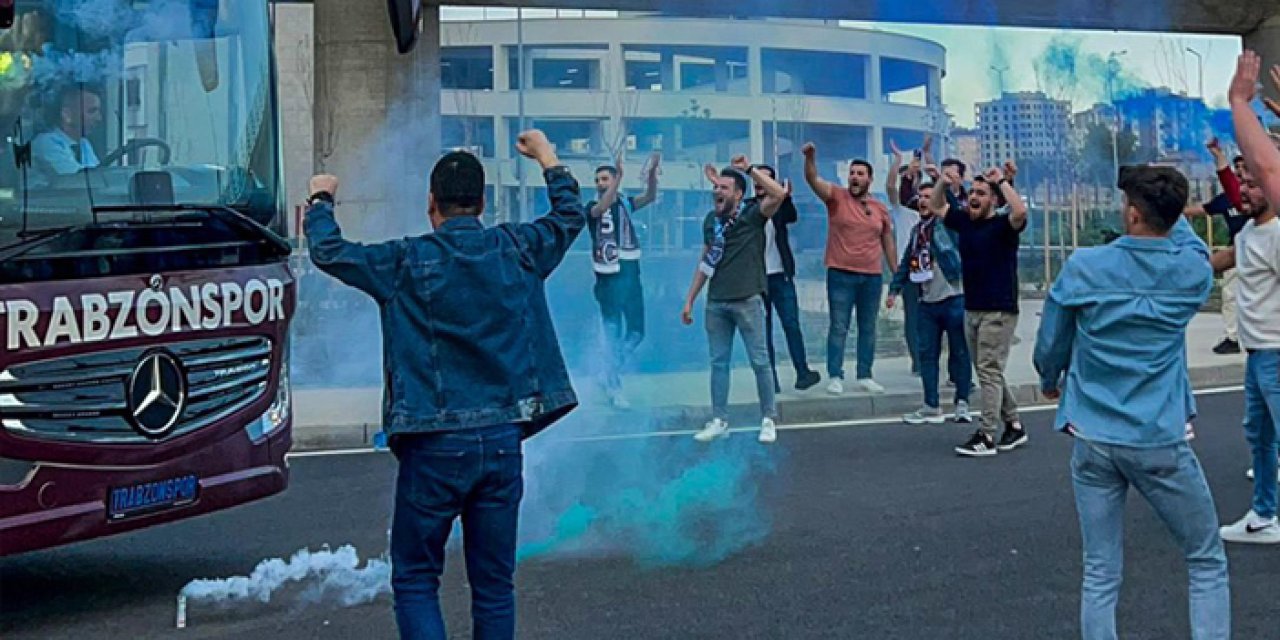 Trabzonspor Kayseri'de moral depoladı! Taraftarlar coşkuyla karşıladı