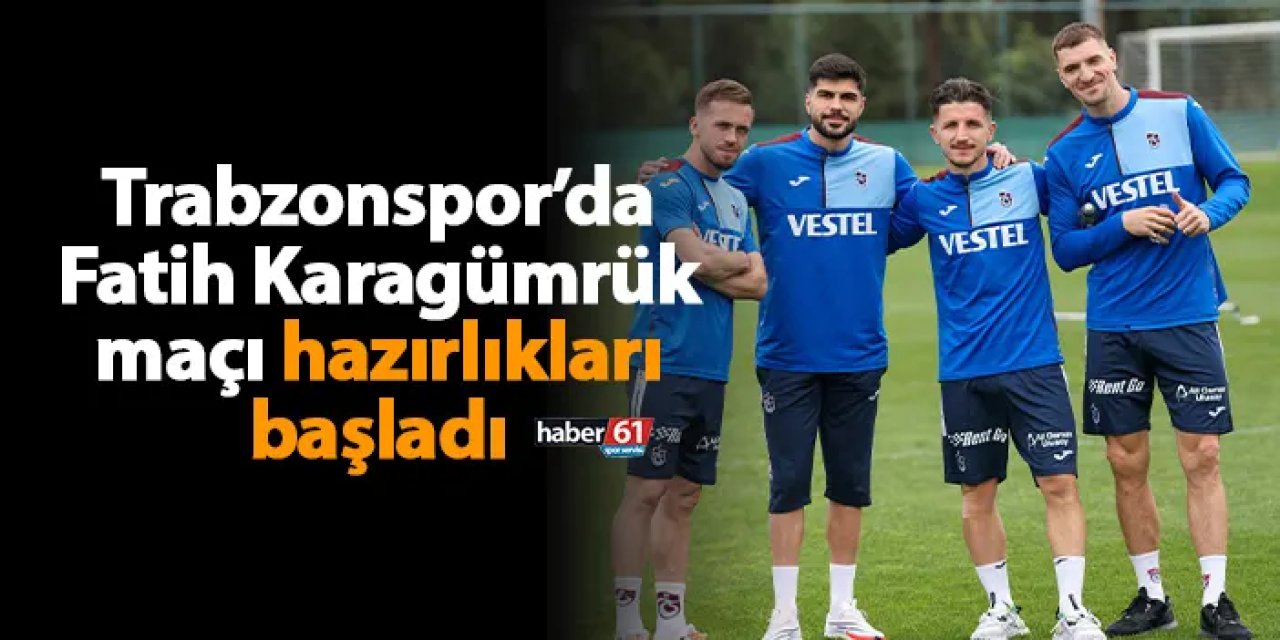 Trabzonspor, Karagümrük maçı hazırlıklarına Mehmet Ali Yılmaz Tesisleri’nde devam etti