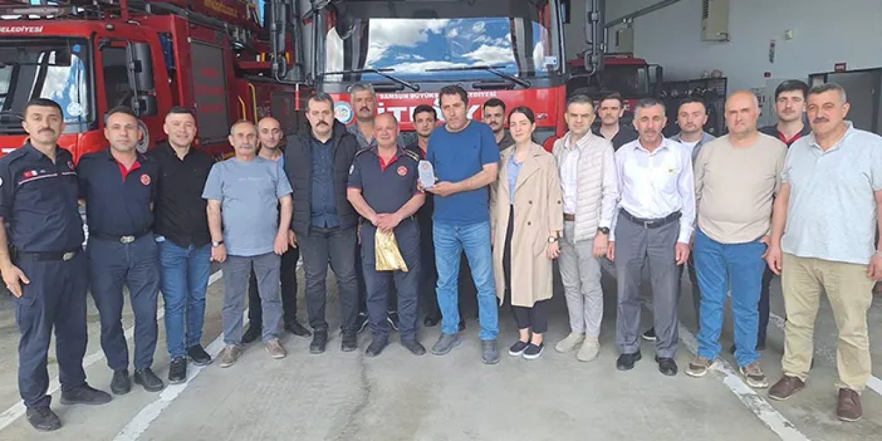 Samsun'da emekliye ayrılan itfaiye personeli için program
