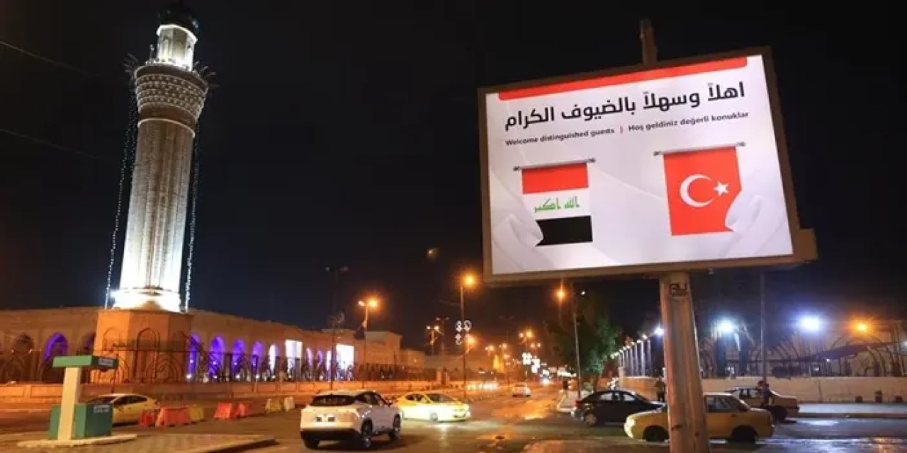 Bağdat ve Erbil, Cumhurbaşkanı Erdoğan'ın Ziyareti İçin Türk Bayraklarıyla Süslendi