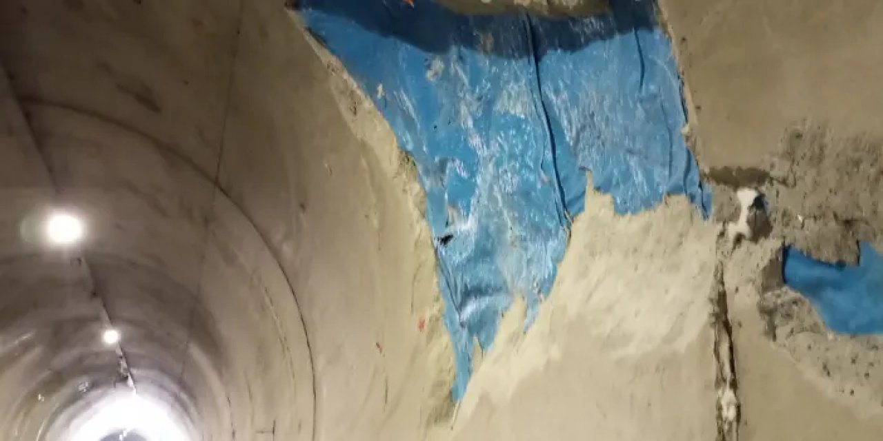 Artvin'de çatlak ve açılmaların oluştuğu tünelde kaymanın durduğu bildirildi