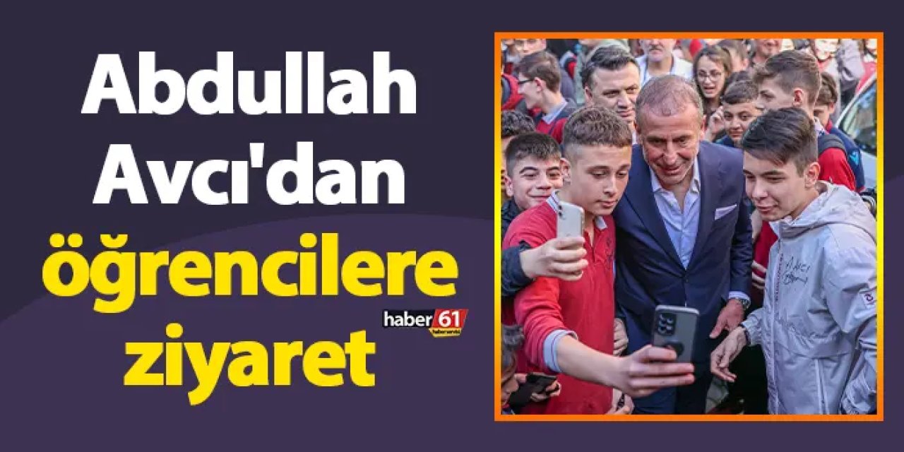 Trabzonspor’da Abdullah Avcı'dan öğrencilere ziyaret