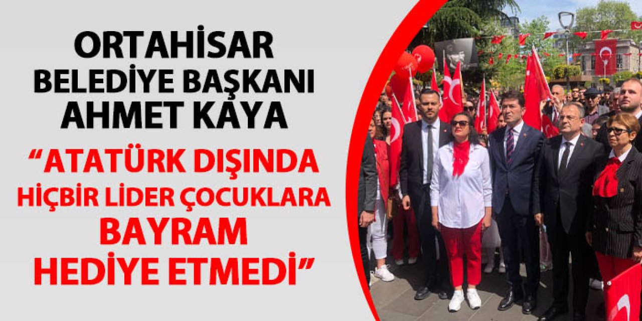 CHP Trabzon'dan Meydan Parkı'nda 23 Nisan kutlaması