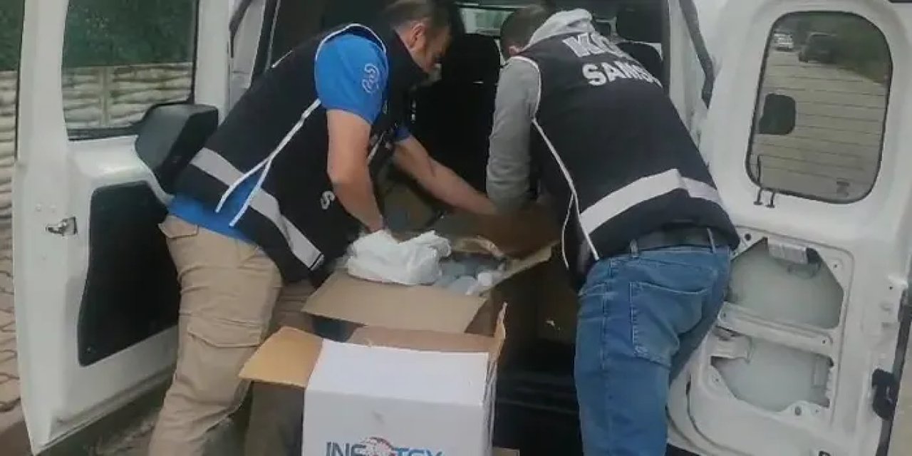 Samsun'da operasyon!  85 litre etil alkol ele geçirildi
