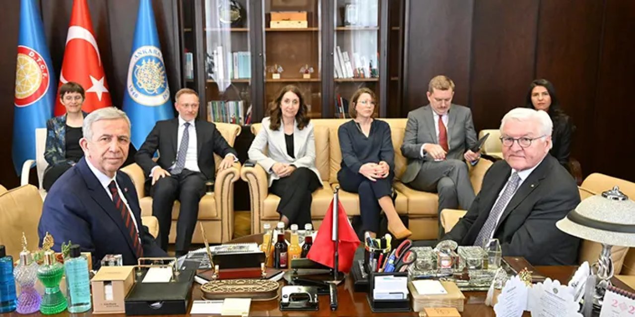 Almanya Cumhurbaşkanı Steanmeier Mansur Yavaş ile görüştü