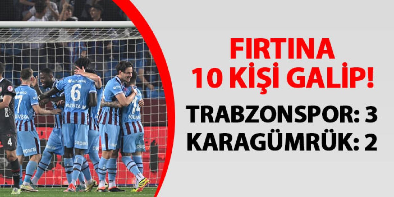 Trabzonspor, Türkiye Kupası yarı finalinde avantajı kaptı