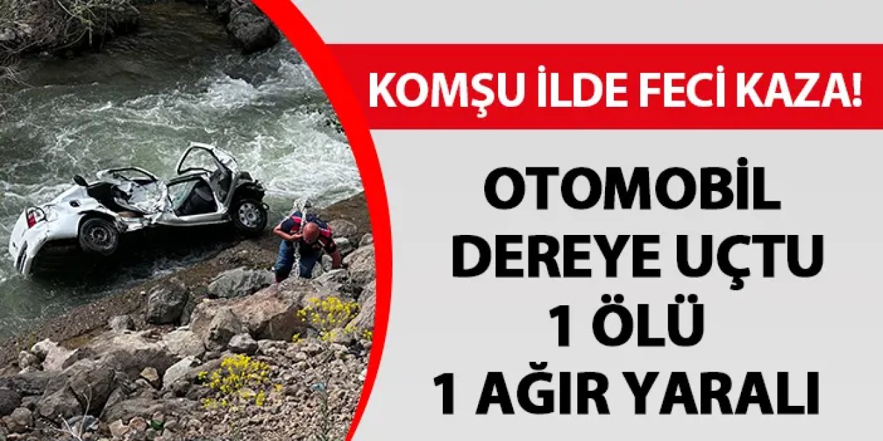 Giresun'da feci kaza! Araç dereye yuvarlandı! 1 ölü, 1 ağır yaralı