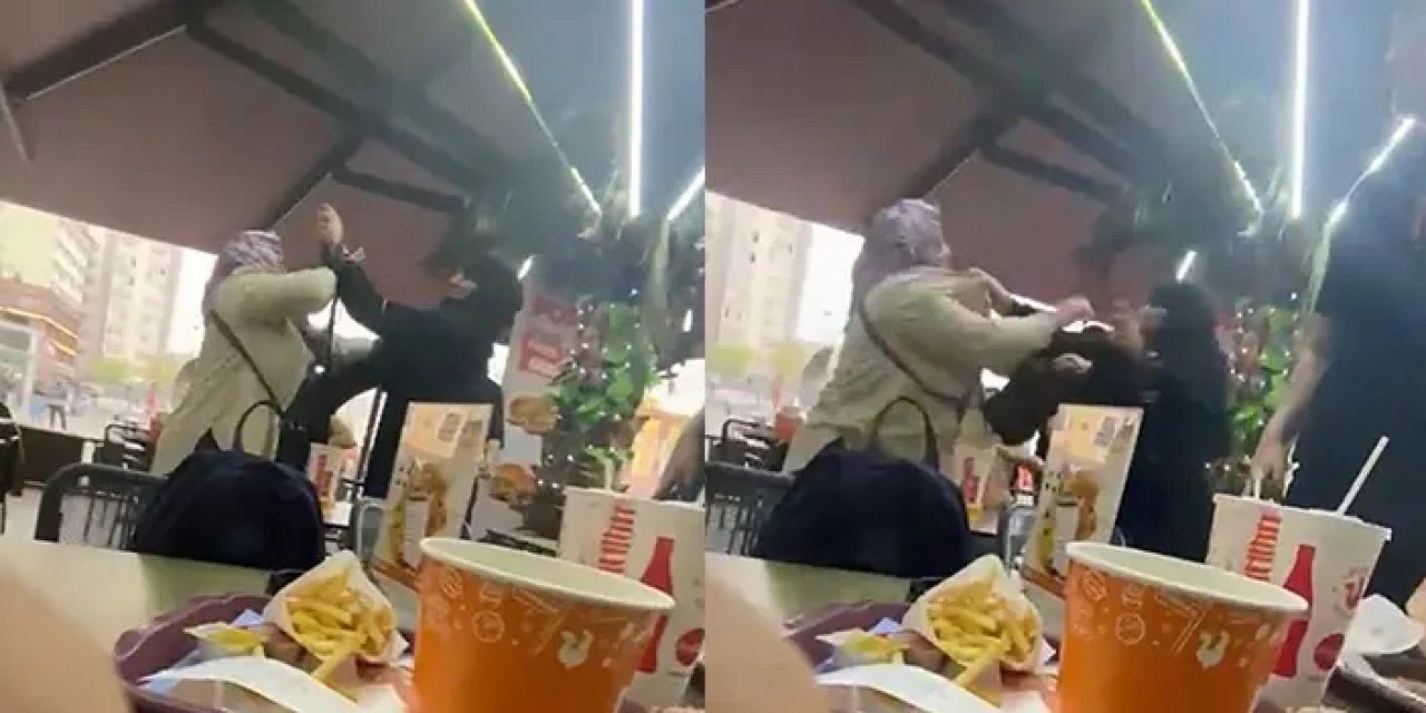 Samsun'da kadınların kavgası kameraya yansıdı
