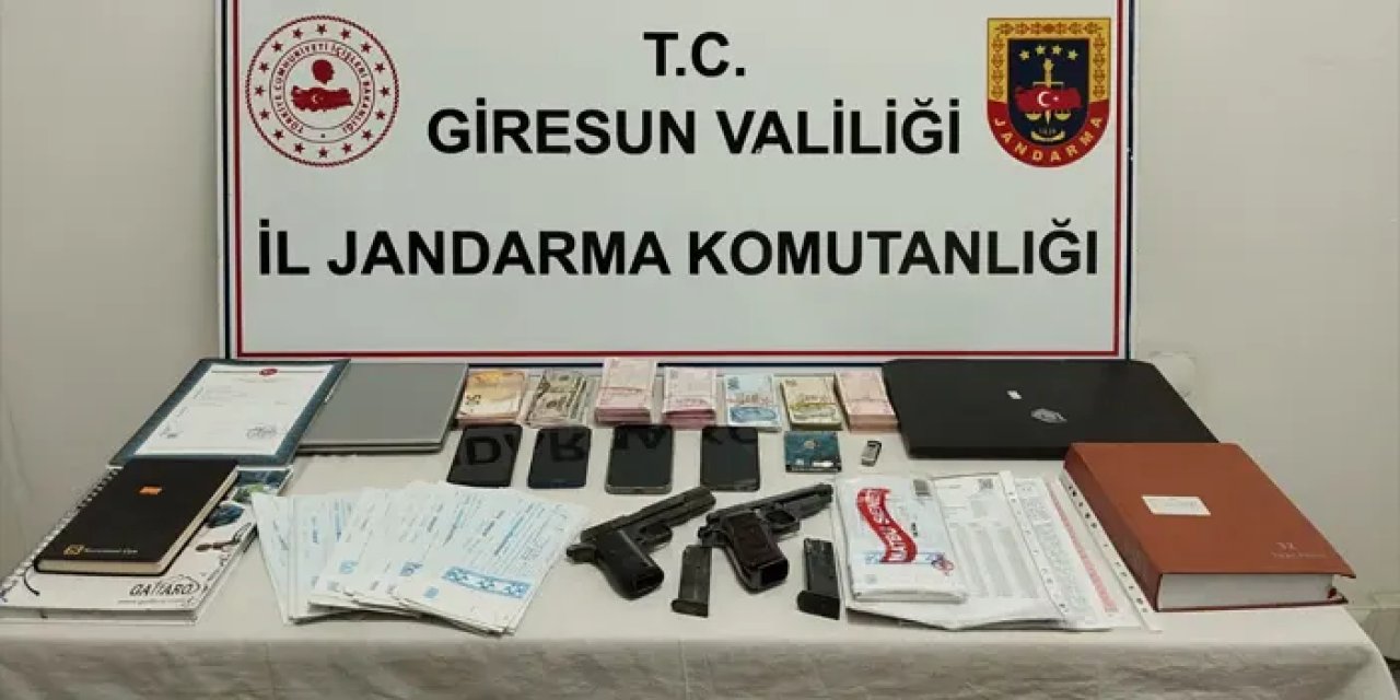 Giresun'da tefecilere operasyon! 4 zanlı yakalandı