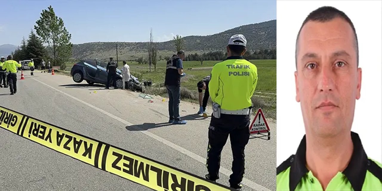Isparta'da otomobil trafik polisine çarptı! Polisten acı haber