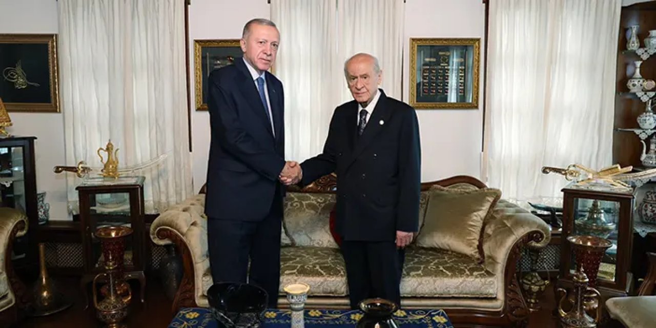 Cumhurbaşkanı Erdoğan, MHP lideri Bahçeli ile görüştü