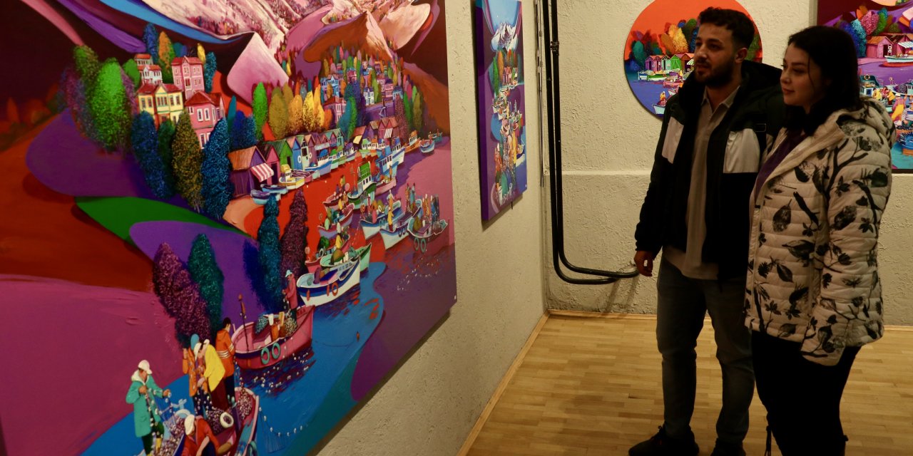 Trabzon'da "Denizin Sesi" adlı resim sergisi