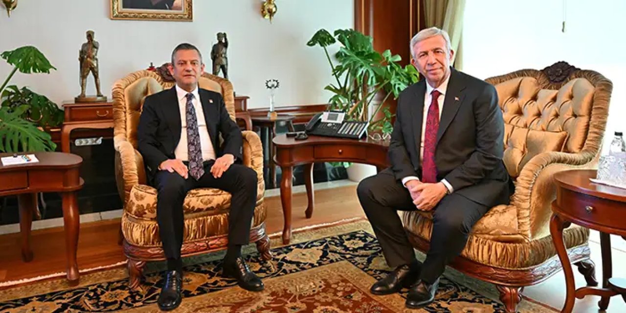 CHP lideri Özgür Özel'den Mansur Yavaş'a 'hayırlı olsun' ziyareti