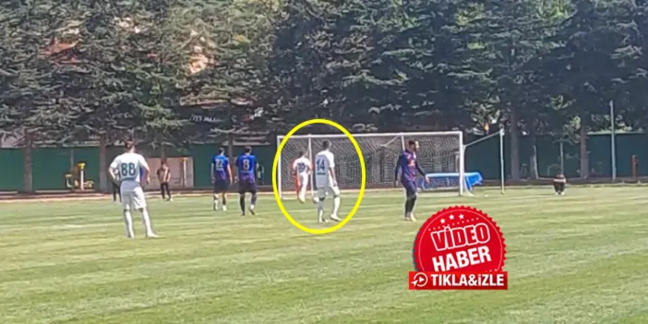 Trabzon ekibinin maçında ilginç anlar! Müdahale etmeyip gole izin verdiler