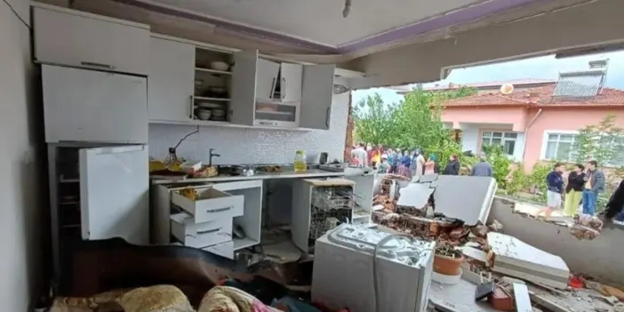 Tokat'ta mutfak tüpü bomba gibi patladı! Ortalık savaş alanına döndü