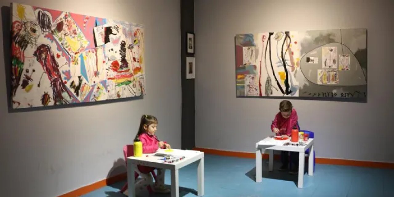 Rize'de 5 yaşındaki ikizler hayran bırakıyor! Yaptıkları resimler şaşırtıyor