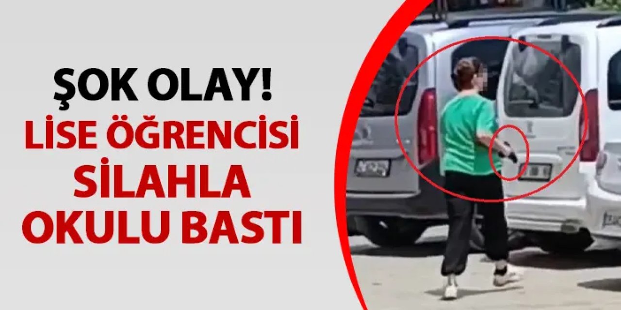 Mardin'de şok olay! Kız öğrenci silahla okulu bastı