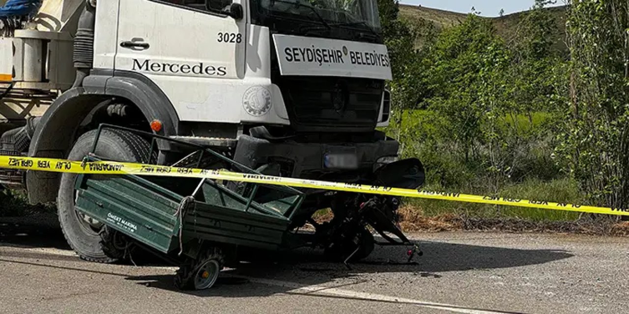 Konya'da beton pompası patpat ile çarpıştı! 1 kişi hayatını kaybetti