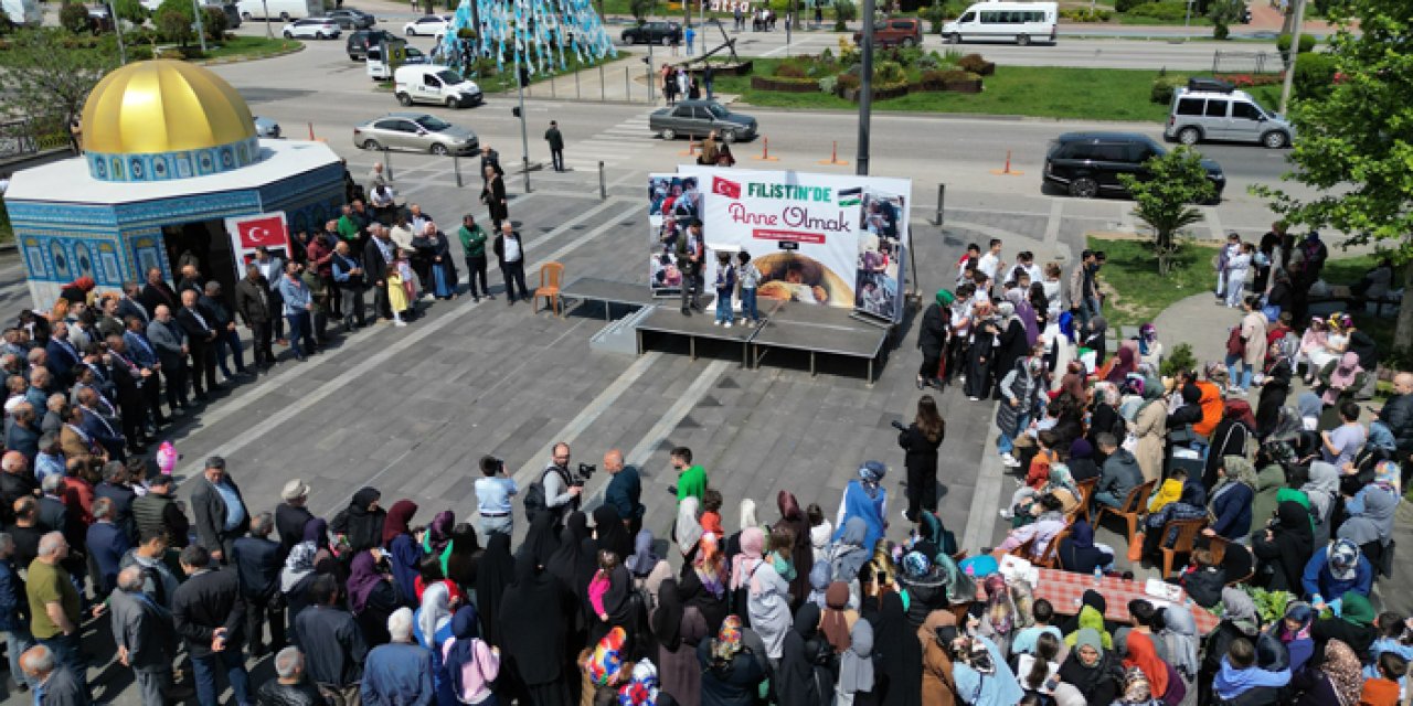 Ordu'nun Fatsa ilçesinde Filistin yararına kermes