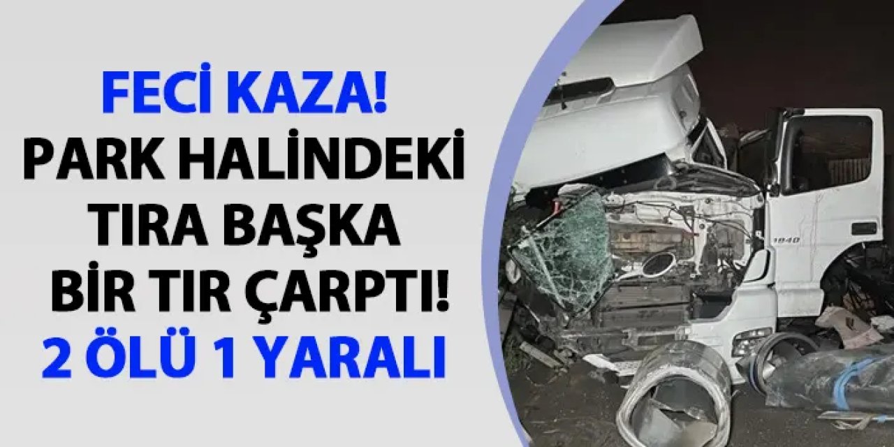 Anadolu Otoyolu'nda feci kaza! 2 ölü 1 yaralı