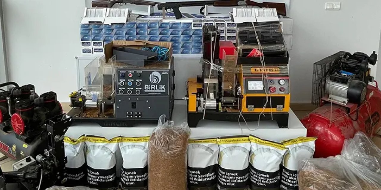 Samsun'da eş zamanlı operasyonlar! 76 binden fazla makaron ve 53,5 kilo tütün ele geçirildi