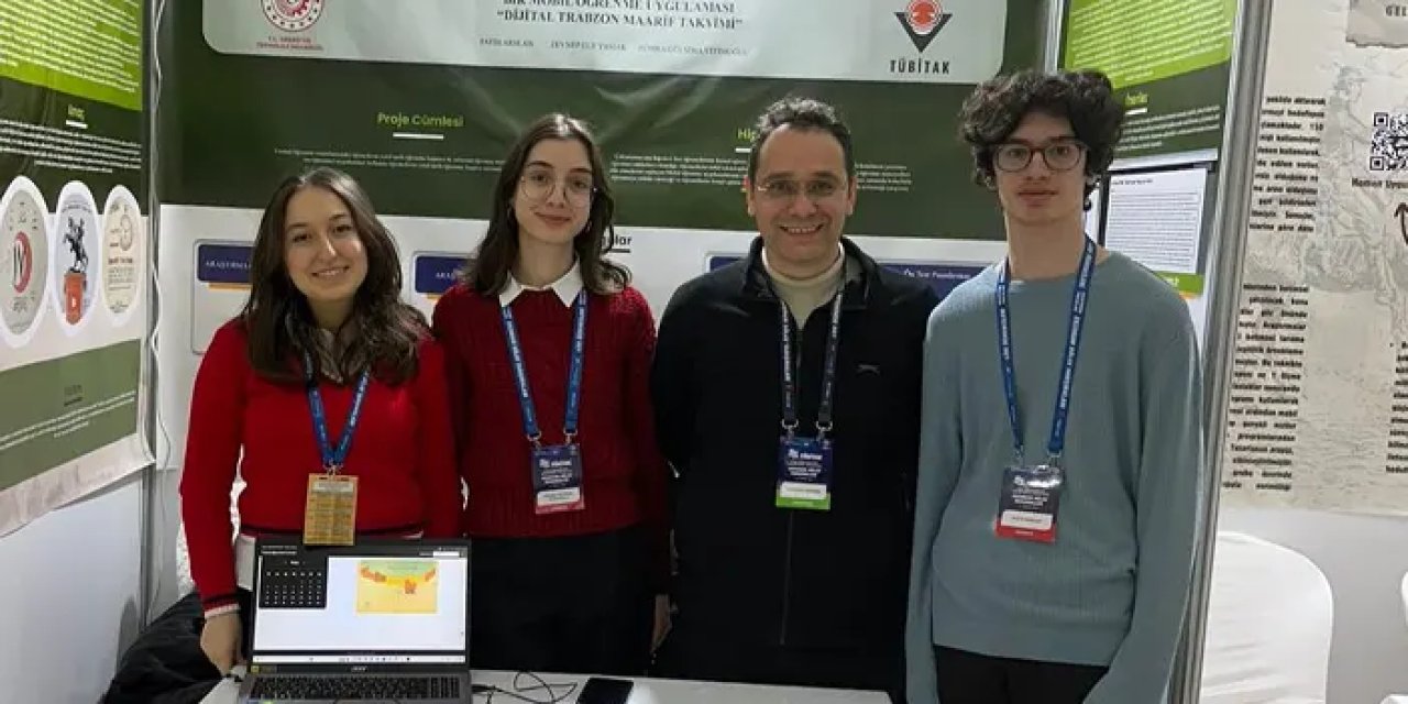 Trabzon Fen Lisesi öğrencilerinden TÜBİTAK başarısı!