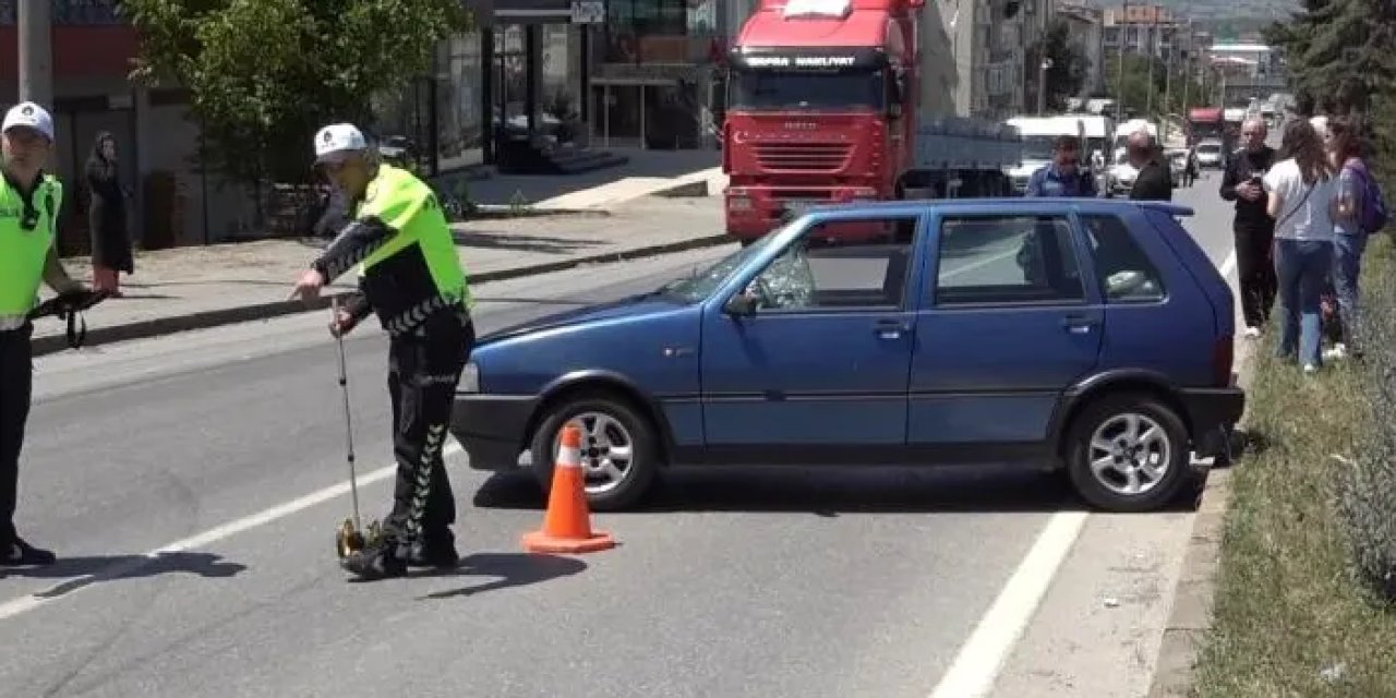 Samsun Bafra'da otomobilin çarptığı yaya yaralandı