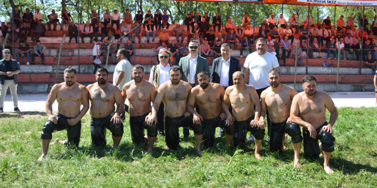 Havza Kırkpınar Yağlı Güreşleri'nde başpehlivanı belli oldu!