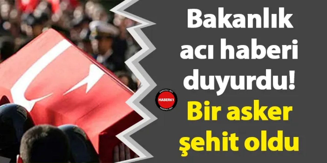 Bakanlık acı haberi duyurdu! Piyade Sözleşmeli Er Vedat Zorba şehit oldu